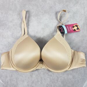 Maidenform Bra 36A Latte Lift Natural Boost Demi Underwire Push Up Padded